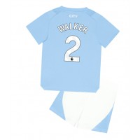 Dětský fotbalový dres Manchester City Kyle Walker #2 2023-24 Domácí Krátký Rukáv (+ trenýrky)